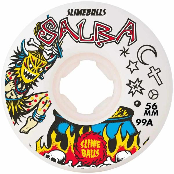 SLIME BALLS WHEELS SALBA WITCHDOCTOR REISSUE CHUBBLES WHITE 56mm - 99A RUOTE