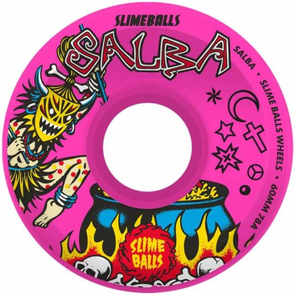 SLIME BALLS WHEELS SALBA WITCHDOCTOR REISSUE OG SLIME PINK 60MM - 78A RUOTE SKATEBOARD