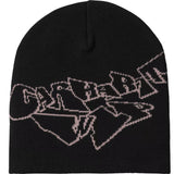 CARHARTT WIP SCREWED UP SCRIPTER BEANIE BLACK/HORTENSIA