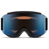 SMITH SQUAD BLACK CHROMAPOP PRO PHOTOCHROMIC BLUE MIRROR LENS MASCHERA SNOWBOARD