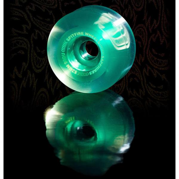 SPITFIRE WHEELS SAPPHIRES 90DU 53MM GREEN RUOTE SKATEBOARD