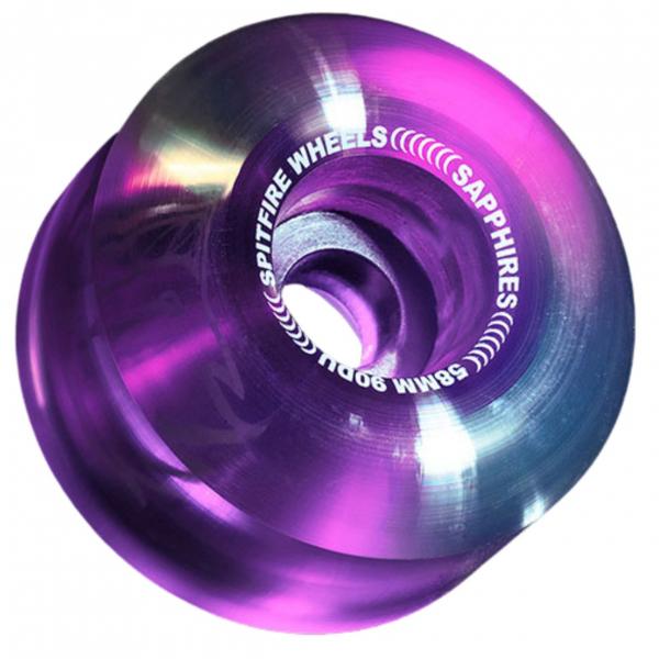 SPITFIRE WHEELS SAPPHIRES 90DU 58MM PURPLE RUOTE SKATEBOARD