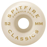 SPITFIRE WHEELS FORMULA FOUR CLASSIC 101DU GREEN RUOTE SKATEBOARD