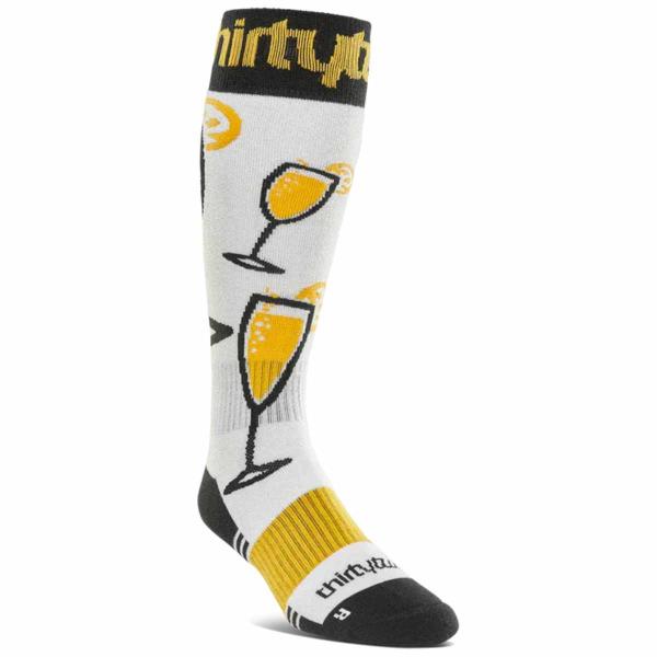 THIRTYTWO DOUBLE YELLOW/WHITE CALZINI SNOWBOARD