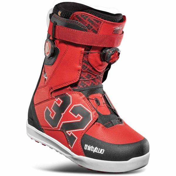 THIRTYTWO LASHED DOUBLE BOA ZEB POWELL BLACK/RED SCARPONI SNOWBOARD