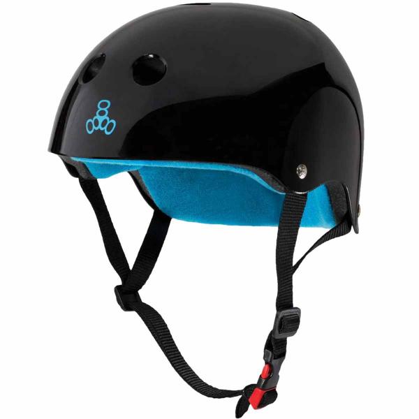 TRIPLE 8 DUAL CERTIFIELD ALL BLACK GLOSSY CASCO