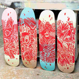 UMA LANDSLEDS "RIGHT SAID RED" 8.25" TAVOLA SKATEBOARD