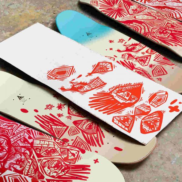 UMA LANDSLEDS "RIGHT SAID RED" 8.25" TAVOLA SKATEBOARD