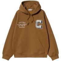 CARHARTT WIP HOODED BROWN DUCKS SWEAT HAMILTON BROWN