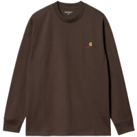 CARHARTT WIP L/S AMERICAN SCRIPT BUCKEYE T-SHIRT