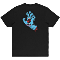 SANTA CRUZ SCREAMING HAND CHEST BLACK T-SHIRT