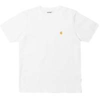 CARHARTT WIP S/S CHASE WHITE/GOLD T-SHIRT