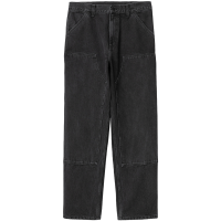 CARHARTT WIP DOUBLE KNEE PANT DENIM BLACK (STONE WASHED)