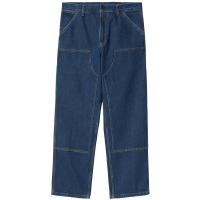 CARHARTT WIP DOUBLE KNEE PANT BLUE (STONE WASHED)