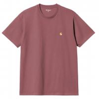 CARHARTT WIP S/S DUSTY FUCHSIA/GOLD T-SHIRT