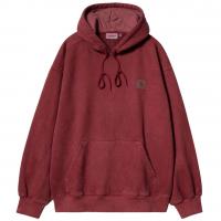 CARHARTT WIP HOODED VISTA SWEATER SCARLET (GARMENT DYED)