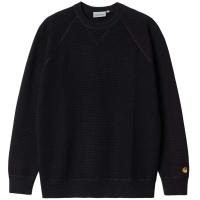 CARHARTT WIP CHASE SWEATER BLACK/GOLD MAGLIONE