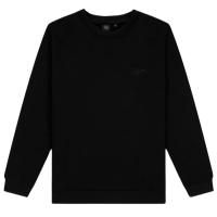 DOLLY NOIRE SIGNATURE EMBROIDERY CREWNECK BLACK MAGLIONE