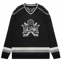 DOLLY NOIRE KNITTED GOAT HOCKEY SWEATER BLACK