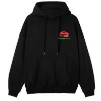 FUNKY PIZZA HOODIE BLACK FELPA