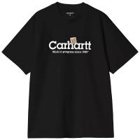 CARHARTT WIP S/S LABEL SCRIPT BLACK T-SHIRT