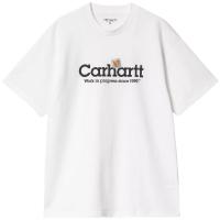 CARHARTT WIP S/S LABEL SCRIPT WHITE T-SHIRT