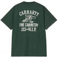 CARHARTT WIP S/S CABINETRY CONIFER/WHITE T-SHIRT