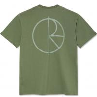 POLAR CONTRAST STROKE LOGO MOSS GREEN T-SHIRT 