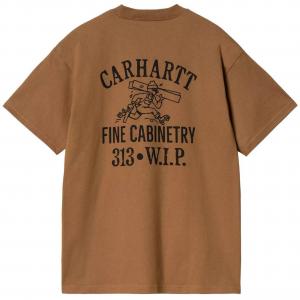 CARHARTT WIP S/S CABINETRY HAMILTON BROWN/BLACK T-SHIRT