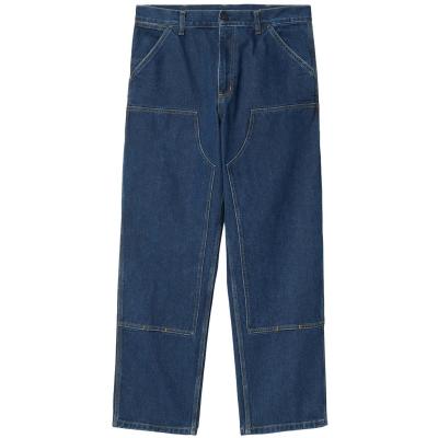 CARHARTT WIP DOUBLE KNEE PANT BLUE (STONE WASHED)