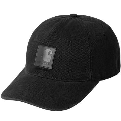 CARHARTT WIP CANVAS CAP BLACK/MANTA 