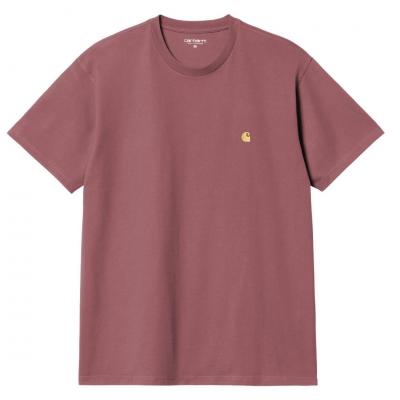 CARHARTT WIP S/S DUSTY FUCHSIA/GOLD T-SHIRT