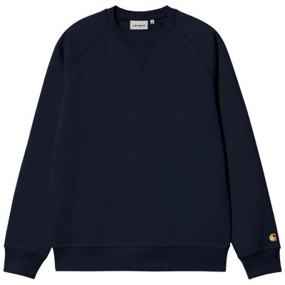 CARHARTT WIP CHASE SWEAT MIZARD/GOLD MAGLIONE