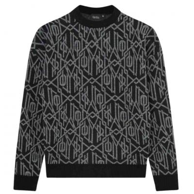 DOLLY NOIRE MONOGRAM SWEATER BLACK 