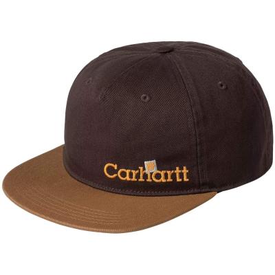 CARHARTT WIP LABEL SCRIPT COACH CAP BROWN