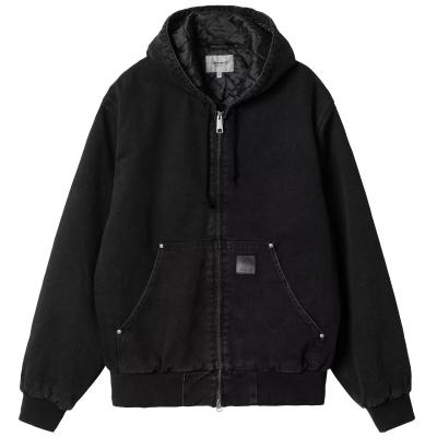 CARHARTT WIP OG ACTIVE RIVET JACKET BLACK (STONE WASHED)