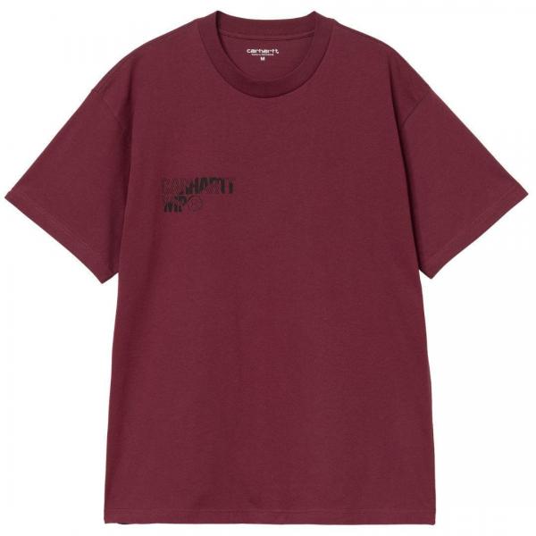 CARHARTT WIP S/S JALOU C MALBEC /BLACK T-SHIRT