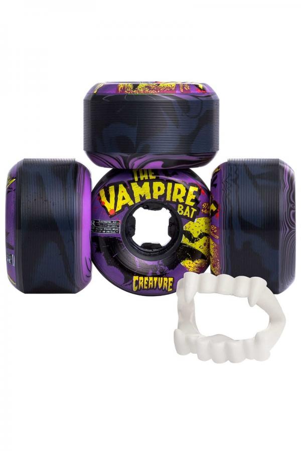 OJ WHEELS VAMPIRE BAT BLOODSUCKERS BLACK PURPLE SWIRL 97a 54mm RUOTE