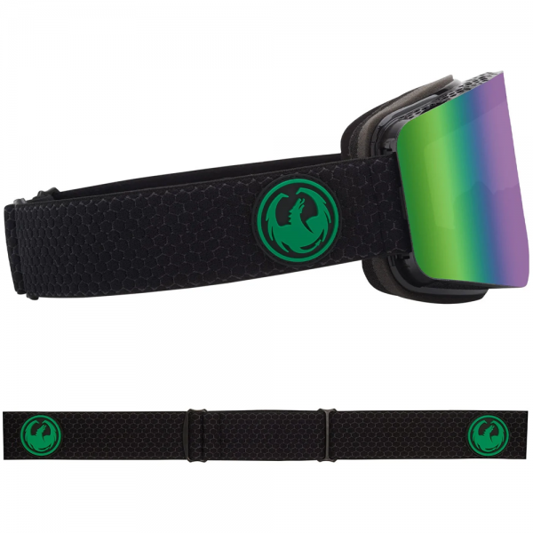 DRAGON R1 OTG SPLIT/GREEN ION + AMBER MASCHERA SNOWBOARD