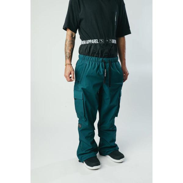 BRETHREN ACCESS CARGO EVERGREEN/DARK GREEN PANTALONI SNOWBOARD