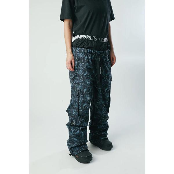 BRETHREN ACCESS CARGO CRIPTO CAMO/BLUE CAMO PANTALONI SNOWBOARD