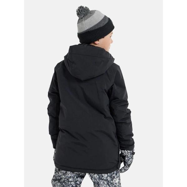 BURTON FROSTNER ANORAK JACKET TRUE BLACK BAMBINO