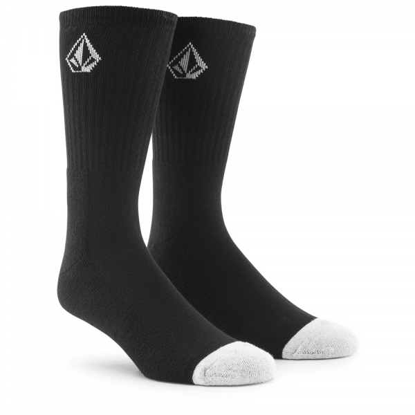 VOLCOM FULL STONE SOCK (3 PZ) BLACK CALZINI