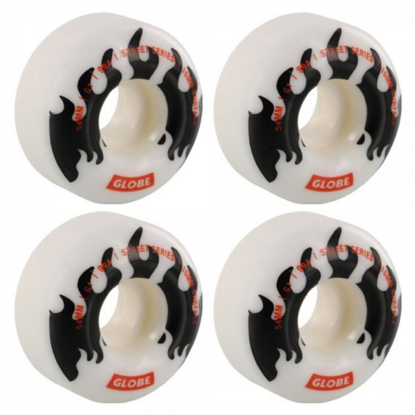 GLOBE G1 54mm 99A WHITE/BLACK/FLAMES RUOTE