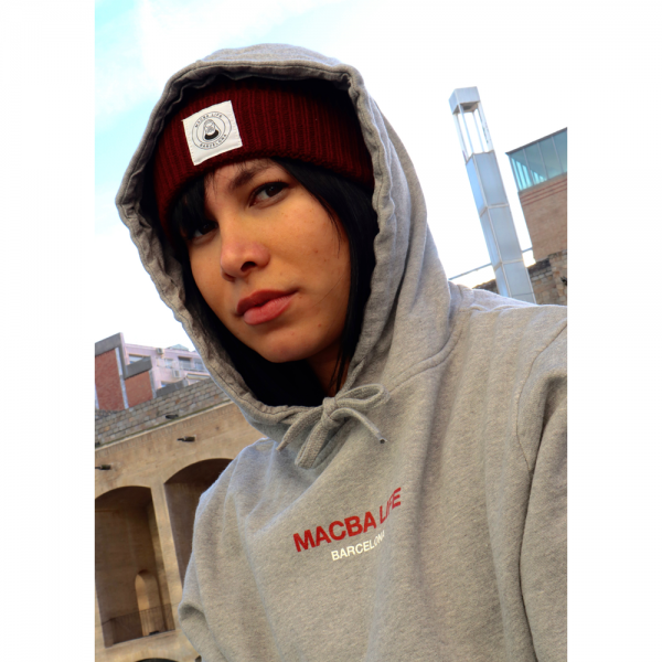 MACBA OG LOGO BEANIE BORGUNDY CAPPELLO