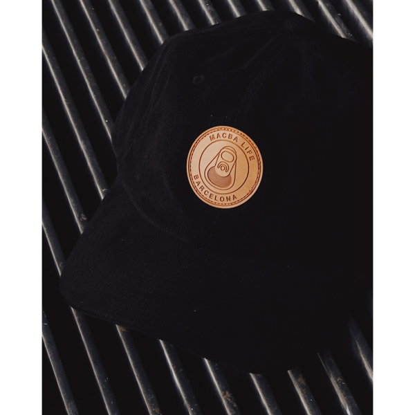 MACBA OG LOGO CORDUROY BLACK CAPPELLO