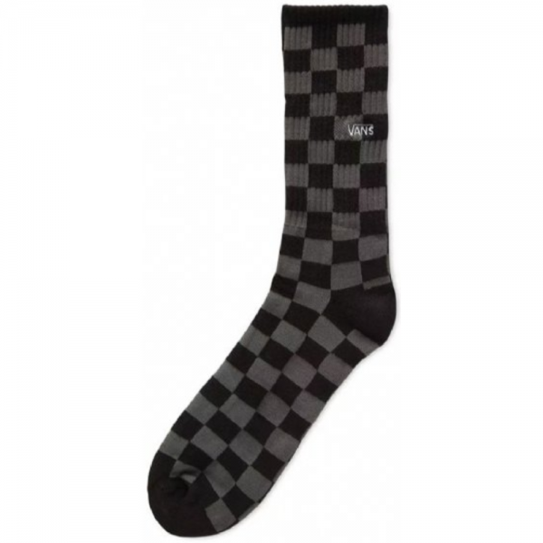 VANS CHECKERBOARD CREW II BLACK/CHARCOAL CHECK CALZINI