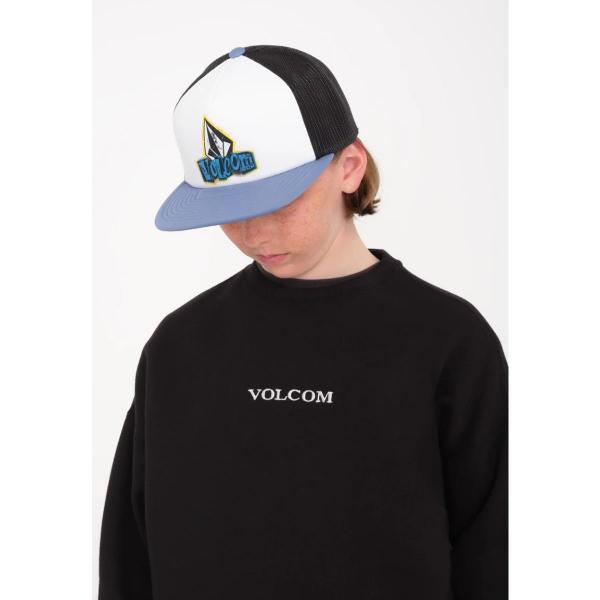 VOLCOM STICKER STAMP TRUCKER STONE BLUE CAPPELLO BAMBINO