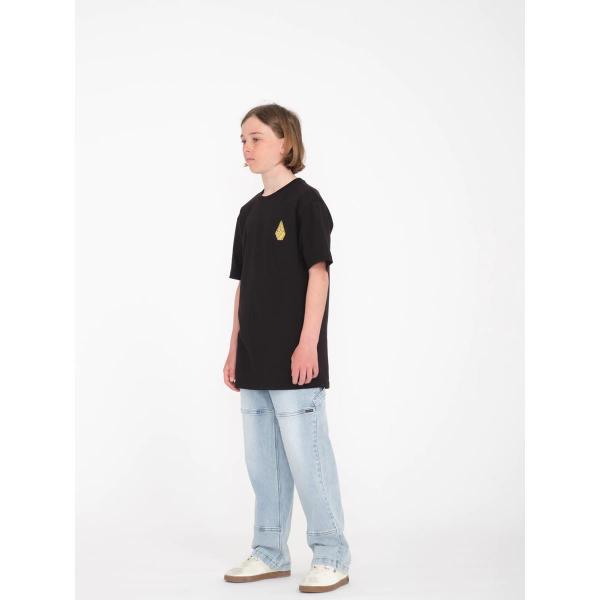 VOLCOM TETSUNORI 2 BLACK T-SHIRT BAMBINO