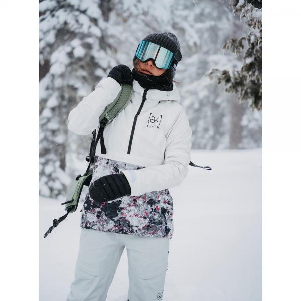 BURTON AK GORE KIMMY STOUT WHITE/VERY BERRY LICHEN GIACCA SNOWBOARD DONNA 